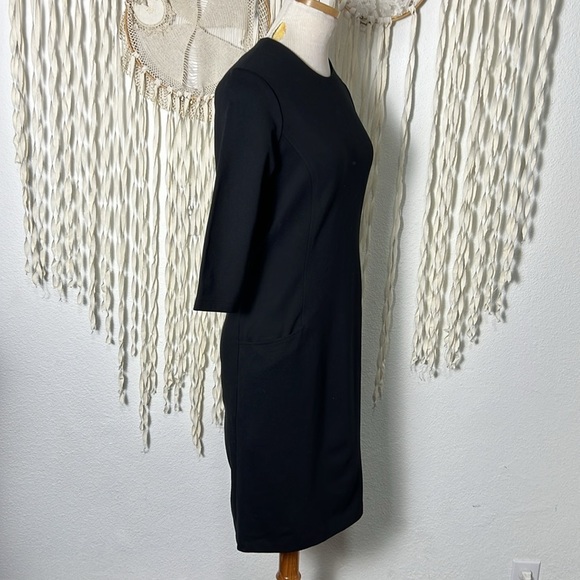 J. McLaughlin Little Black Dress Quarter Sleeve Size Small - Picture 2 of 11